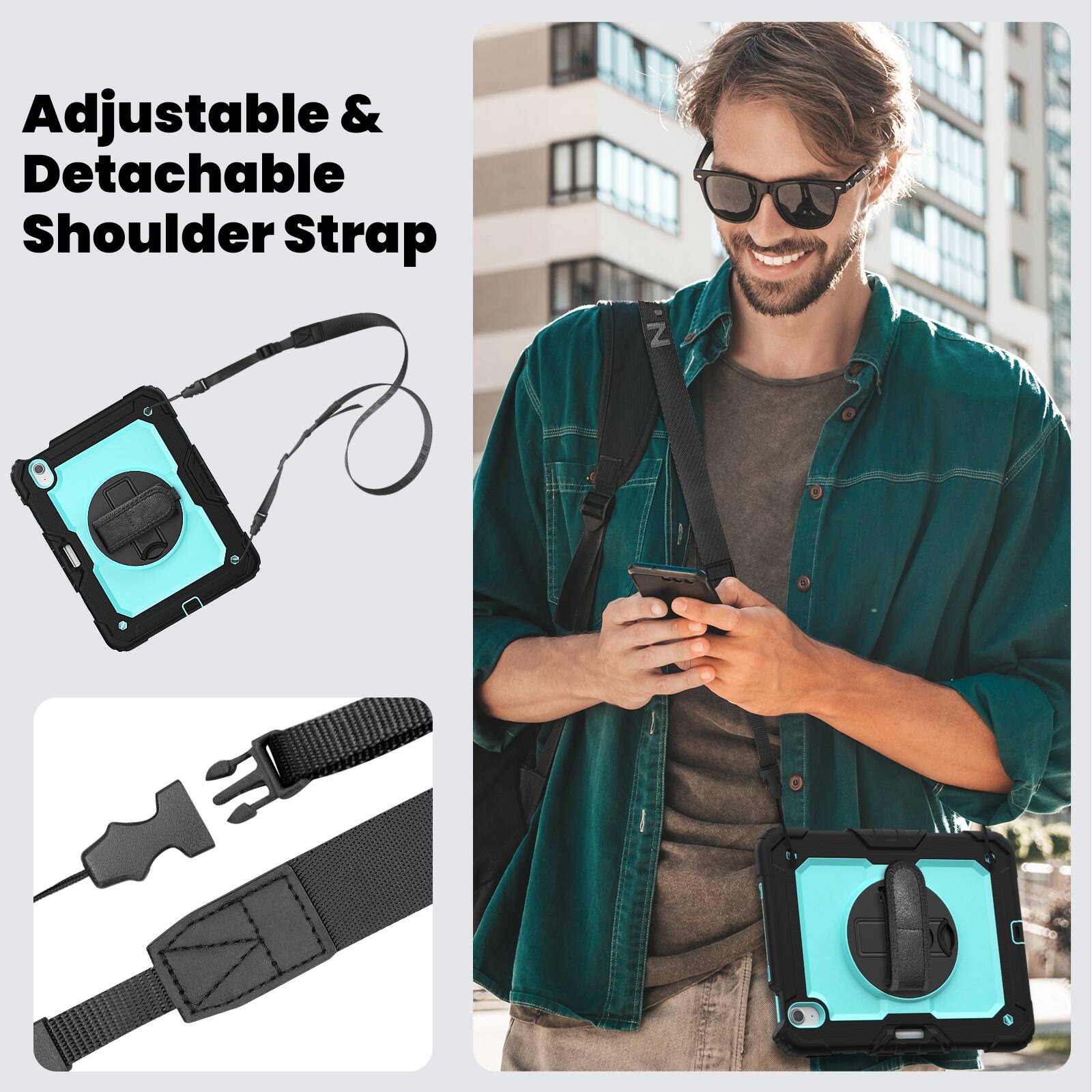 Adjustable & Detachable Shoulder Strap