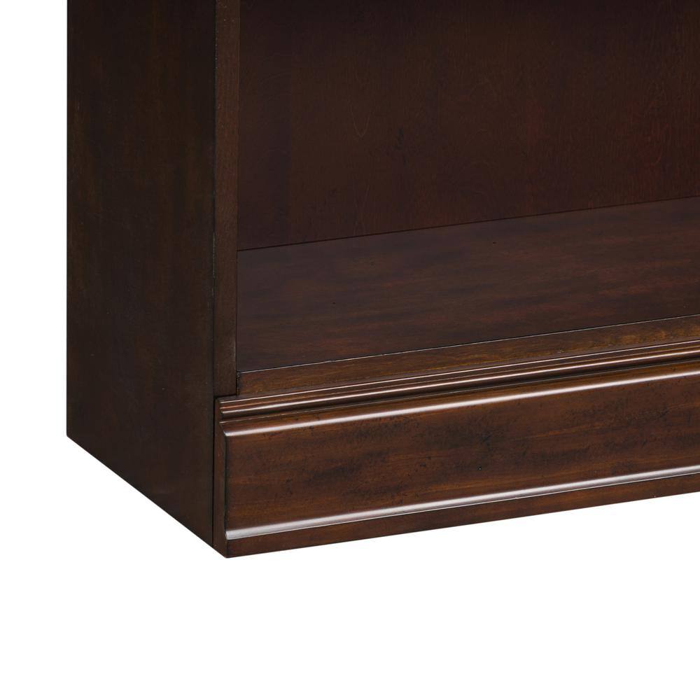 Alt View 1. Liberty Furniture Industries - Brayton Manor Jr Executive 48 Inch Bookcase (RTA) in Cognac - Brown.