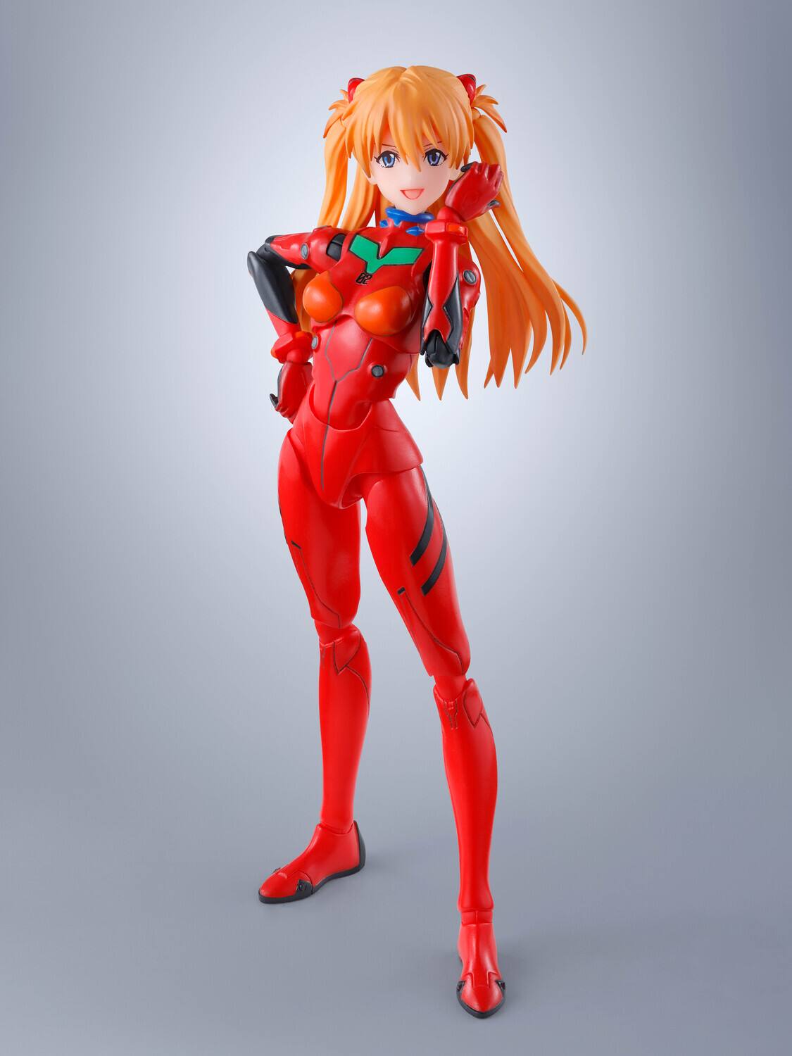 Alt View 1. PopMarket - Tamashii Nations - Evangelion - S.H.Figuarts - Asuka Shikinami Langley Action Figure   - COLLECTIBLES - Multicolor.