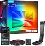Govee - TV Backlight 3 Lite with Fish-Eye Correction Function Sync to 75-85 Inch TVs, Voice and APP Control, Adapter - Black