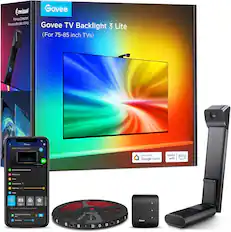 Govee TV Backlight 3 Lite
(For 75-85 inch TVs)
Fish-eye Correction
More accurate color picking
works with Google Home
works with alexa
Movie Watching DreamView
Effects Lake
Twister
Snapshot List
Brightness 100%
Music
Video
Color
Scene
Change color according to sound rhythms
Music Sync from Device
Sensitivity
Govee