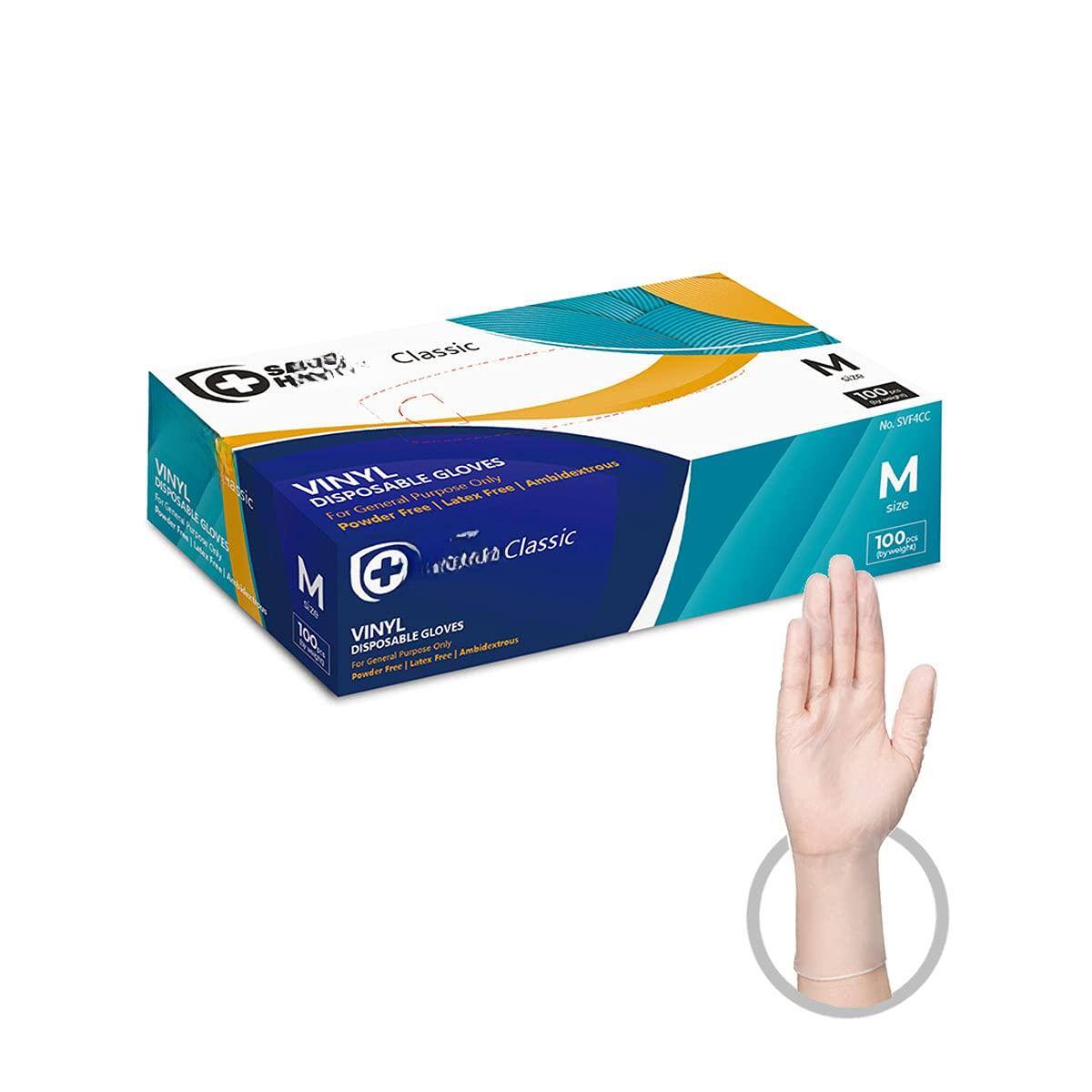 Sure, here is the corrected and grouped text from the image:
---
**SELO Classic**
**VINYL DISPOSABLE GLOVES**
- **Powder Free**
- **Latex Free**
- **Ambidextrous**
**Classic**
**M size**
**100 pcs**
**No. SVFACC**
**Bywong**
---
**VINYL DISPOSABLE GLOVES**
- **Disposable Gloves Only**
- **General Purpose**
- **Powder Free**
- **Latex Free**
- **Ambidextrous**
**Classic**
**M size**
**100 pcs**
**No. SVFACC**
---
**VINYL DISPOSABLE GLOVES**
- **Disposable Gloves Only**
- **General Purpose**
- **Powder Free**
- **Latex Free**
- **Ambidextrous**
**Classic**
**M size**
**100 pcs**
**No. SVFACC**
---
**VINYL DISPOSABLE GLOVES**
- **Disposable Gloves Only**
- **General Purpose**
- **Powder Free**
- **Latex Free**
- **Ambidextrous**
**Classic**
**M size**
**100 pcs**
**No. SVFACC**