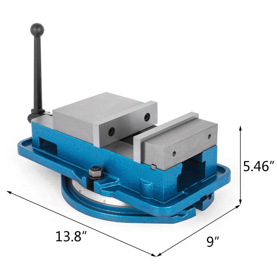 Thread Vice VEVOR 5 Inch ACCU Lock Down Vise Precision Milling Vice 5 Inch Jaw ...