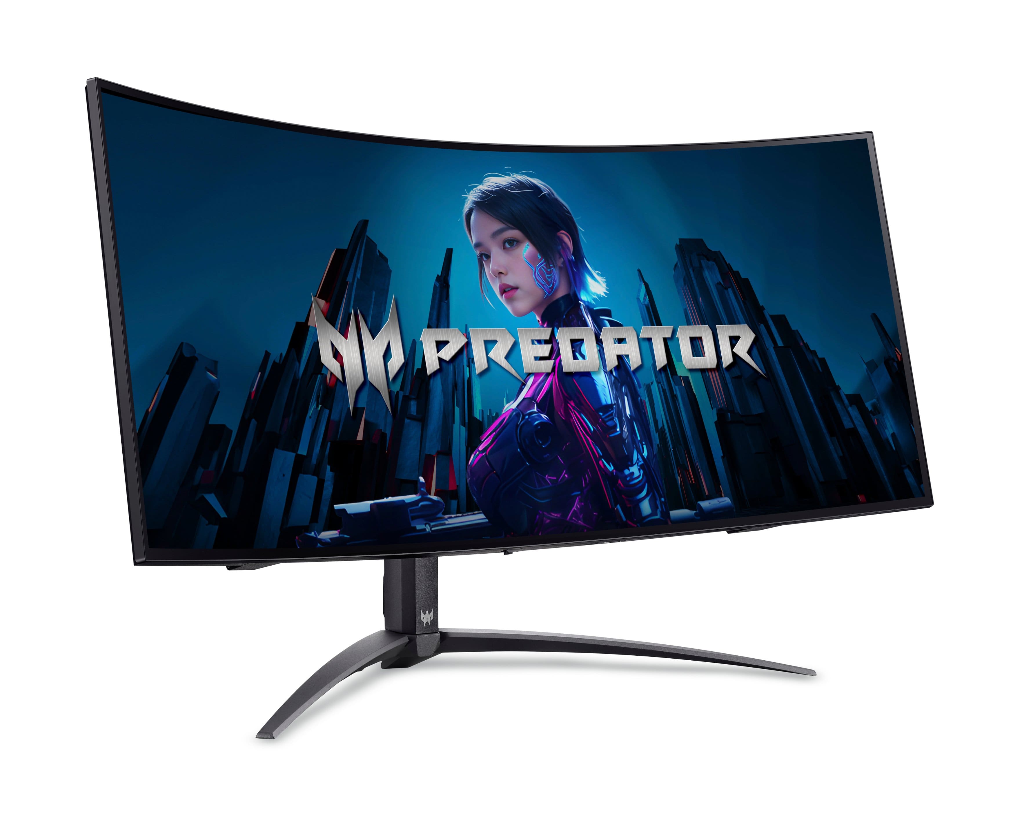 Left. Acer - Predator 39" QHD OLED Curved 240Hz 0.01ms FreeSync Gaming Monitor with HDR (DisplayPort, HDMI) - Black.