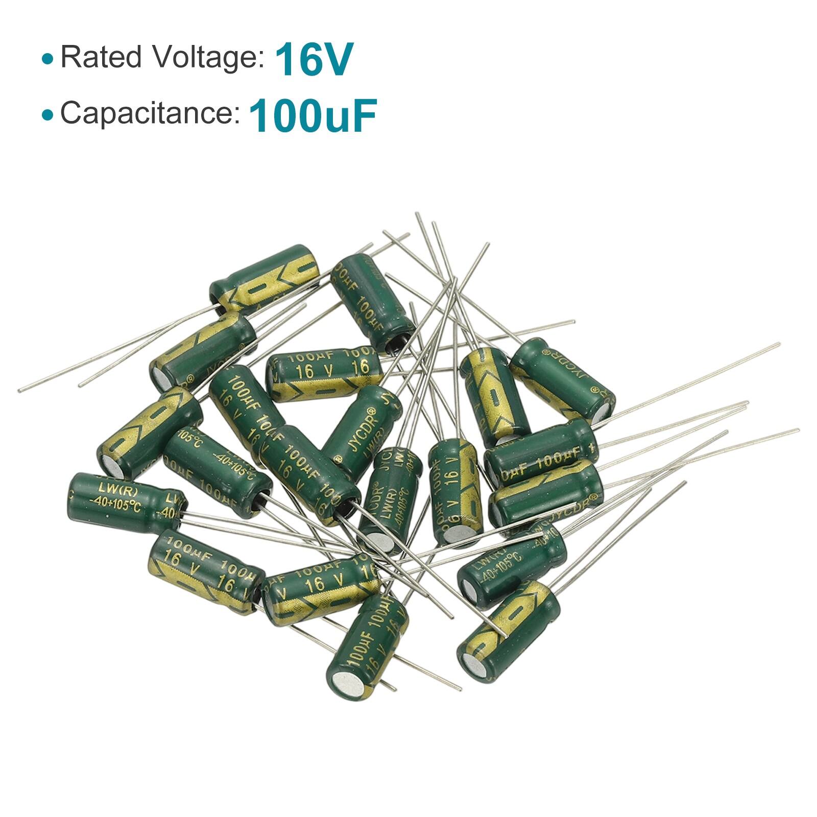 Rated Voltage: 16V  
Capacitance: 100uF