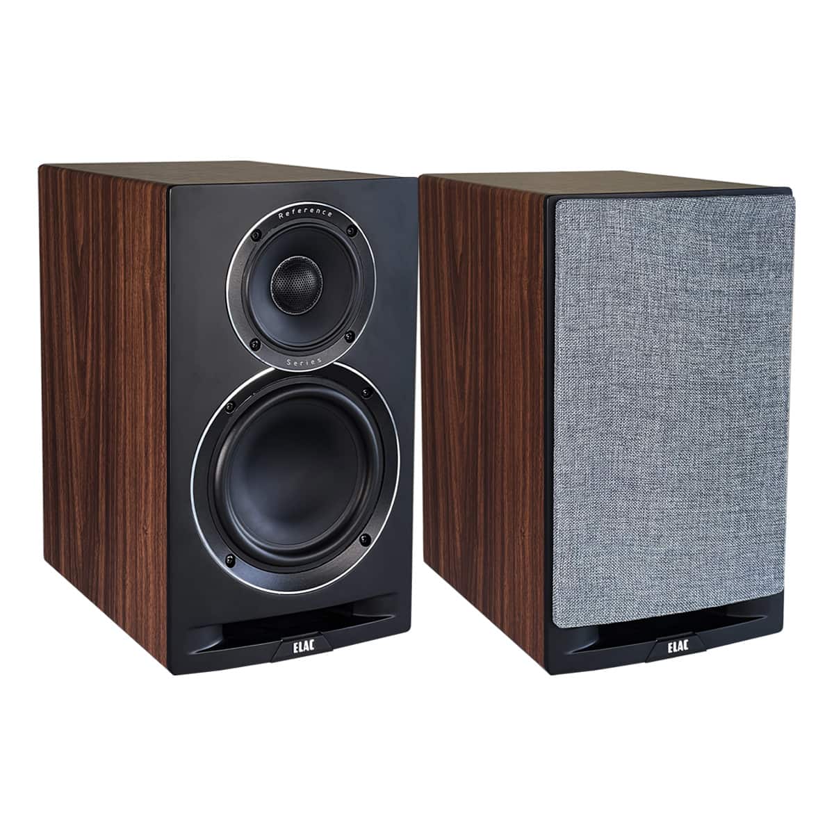 ELAC - UBR62 6.5 Inch Bookshelf Speakers - Pair (/Black) - Walnut