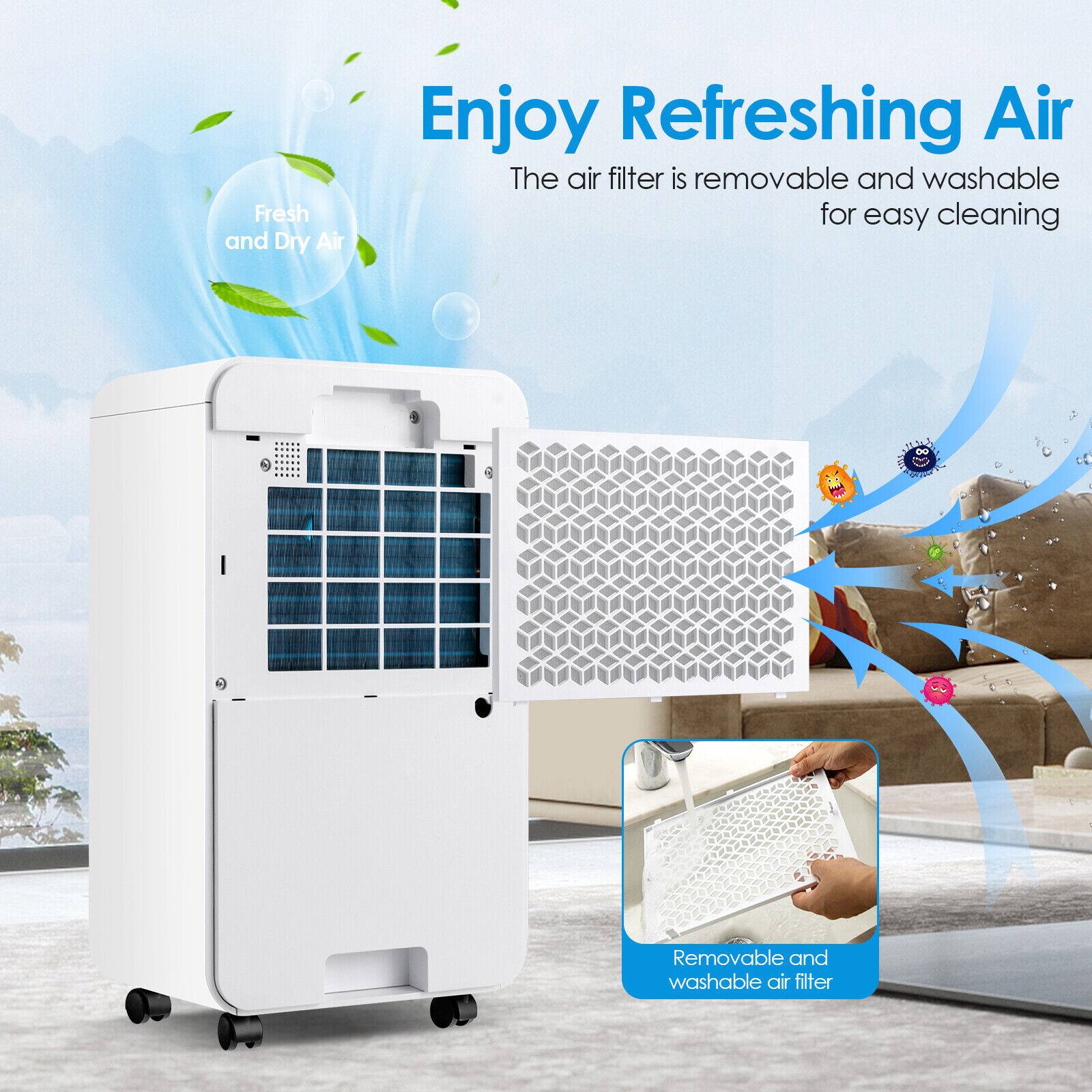 Enjoy Refreshing Air
The air filter is removable and washable for easy cleaning
Removable and washable air filter