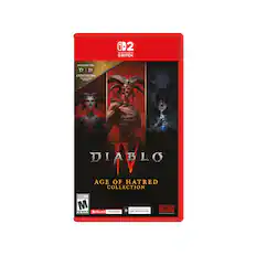 B2 NINTENDO SWITCH
INCLUDES TWO D D EXPANSIONS
DIABLO AGE OF HATRED COLLECTION
MATURE 17+ M ESRB ONLINE *REQUIRED
Full game download. See back. GAME CARD NOT INCLUDED!
BLIZZARD ENTERTAINMENT