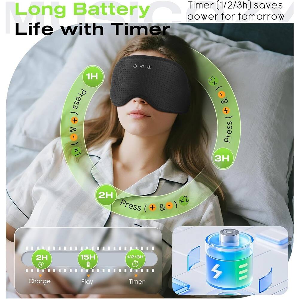 Long Battery Life with Timer

Timer [1/2/3h] saves power for tomorrow

1H
Press + & I x1 x3 I & + Press 3 2H ) x2 Press ( + & - 2H Charge 15H Play 1/2/3H Timer 4

2H
Press ( + & - ) x2

3H

Charge 2H
Play 15H
Timer 1/2/3H