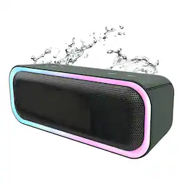 Luckbyte - Portable Wireless Bluetooth Speaker with Deep Bass IPX6 Waterproof TWS Party Speaker