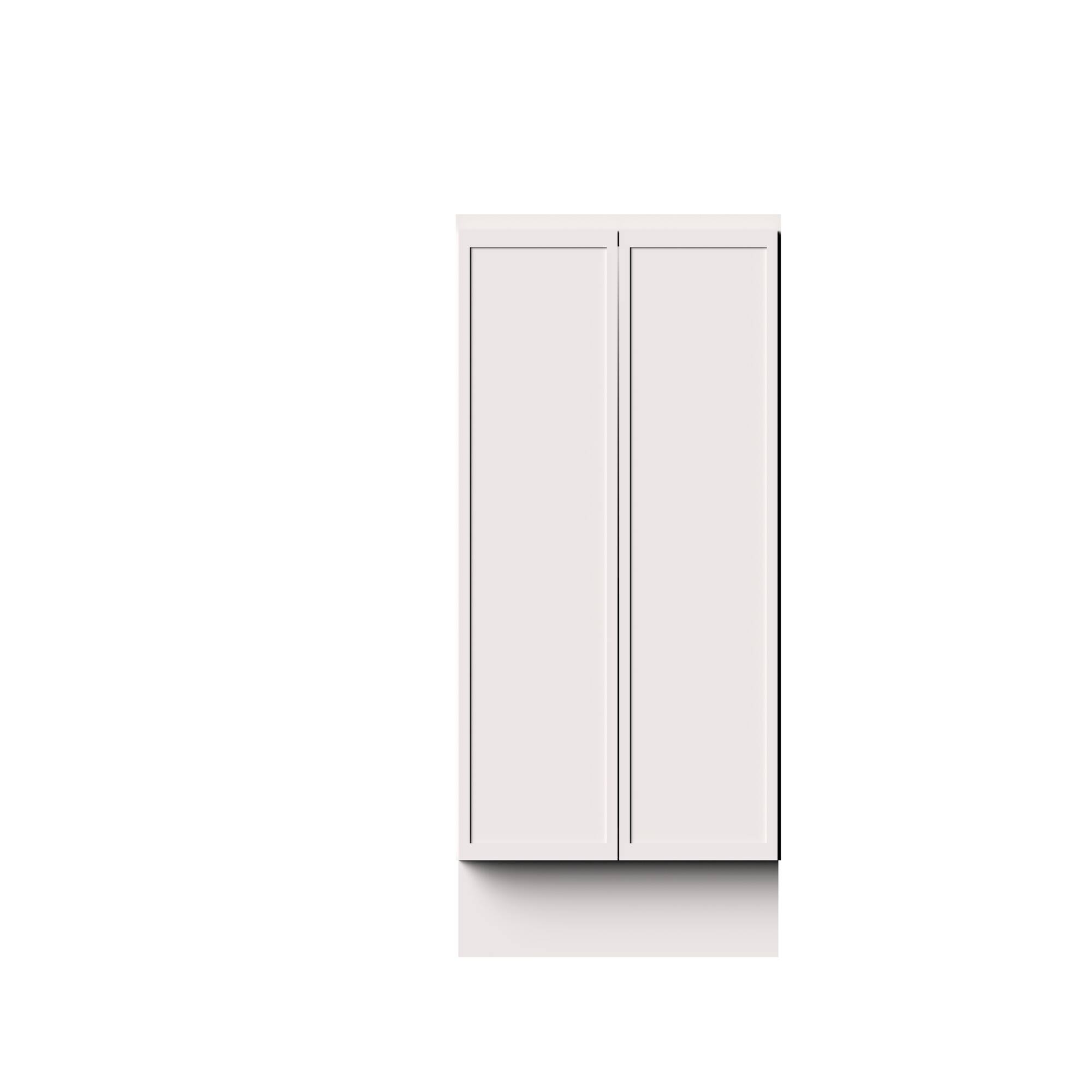 Alt View 1. Boyel Living - 24-in W x 34.5-in H x 24-in D Slim Shaker RTA Kitchen Full Height Door Base Cabinet with Soft-Close - Snow White.