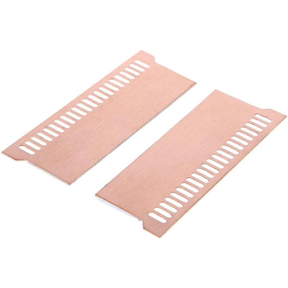 Left. RTMB - Laptop RAM Heatsink Kit, Copper with Thermal Tape, for DDR3–DDR5 SODIMM.