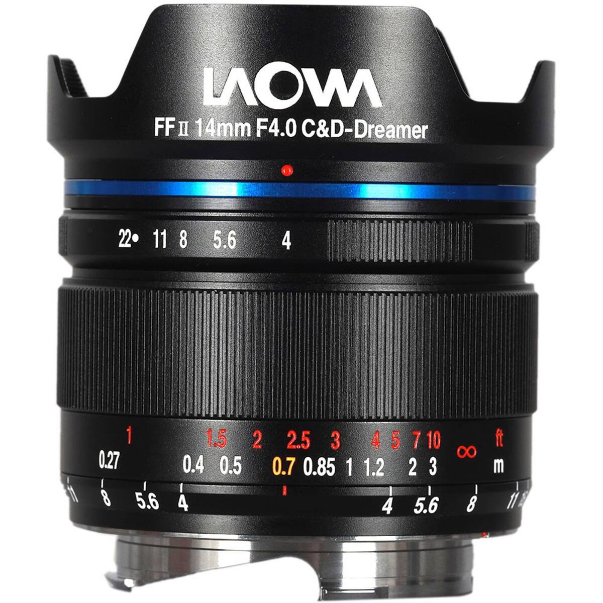 LAOWA  
FF II 14mm F4.0  
C&D-Dreamer  

22 11 8 5.6 4  
0.27 1.5 2 2.5 3 4 5 7 10  
0.4 0.5 0.7 0.85 1 1.2 2 3  
ft m ∞
