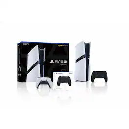 PlayStation 5 Pro Console + PlayStation 5 DualSense Wireless Controller Midnight Black - Includes PS5 Pro Console & 2 - PlayStation 5