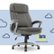 Front Zoom. Serta - Fairbanks Bonded Leather Big and Tall Executive Office Chair - Gray.