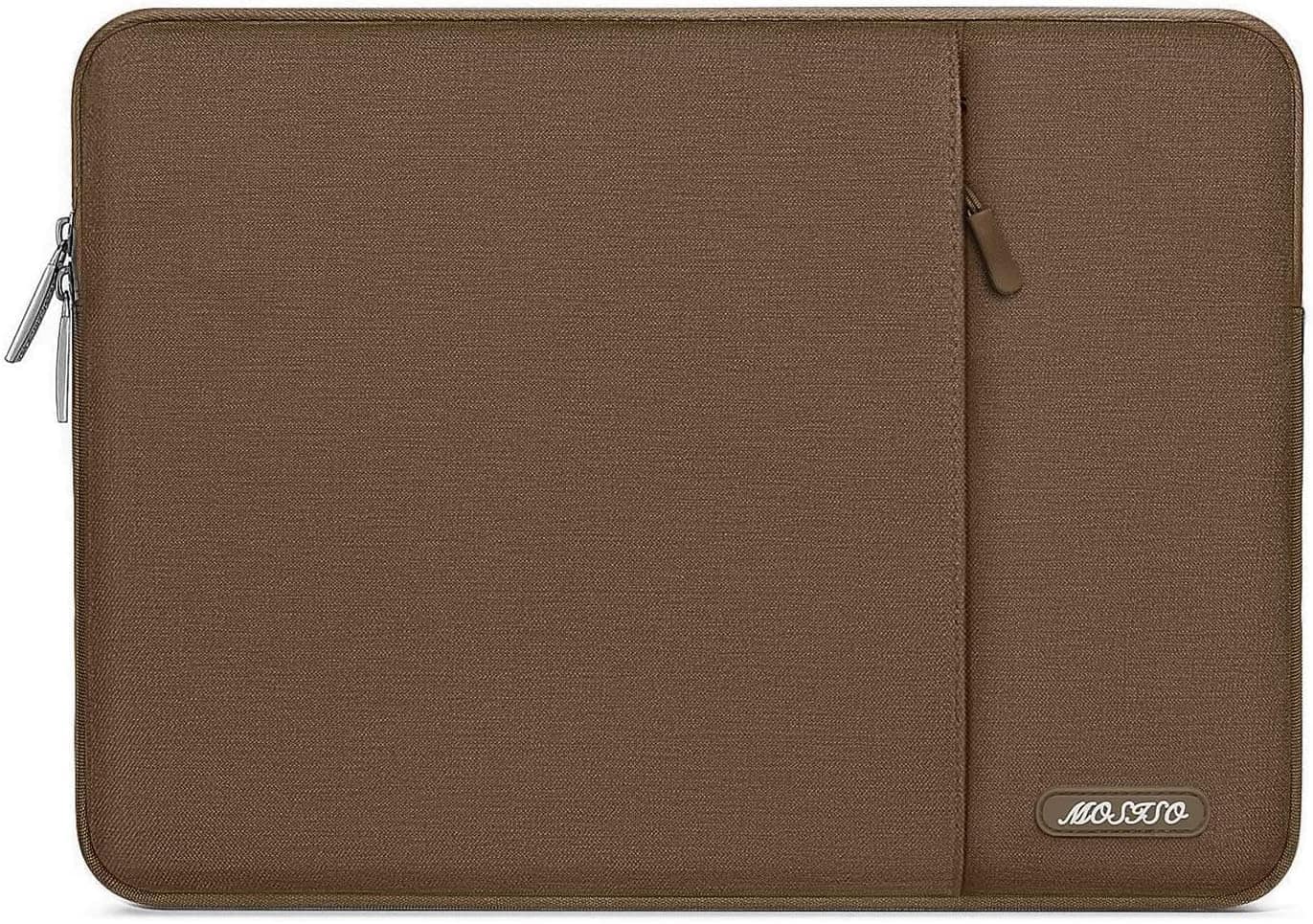 mosiso - Laptop Case 13-13.3 inch Laptop Sleeve Fit with MacBook Air/Pro 13/Pro 14 HP Dell ASUS Lenovo Sleeve Bag with Pocket - Light Brown