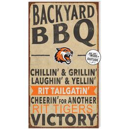 Jardine - Rochester Institute of Technology Tigers 11'' x 20'' Indoor/Outdoor BBQ Sign - Brown