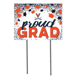 Jardine - Virginia Cavaliers 18'' x 24'' Grad Yard Sign - White