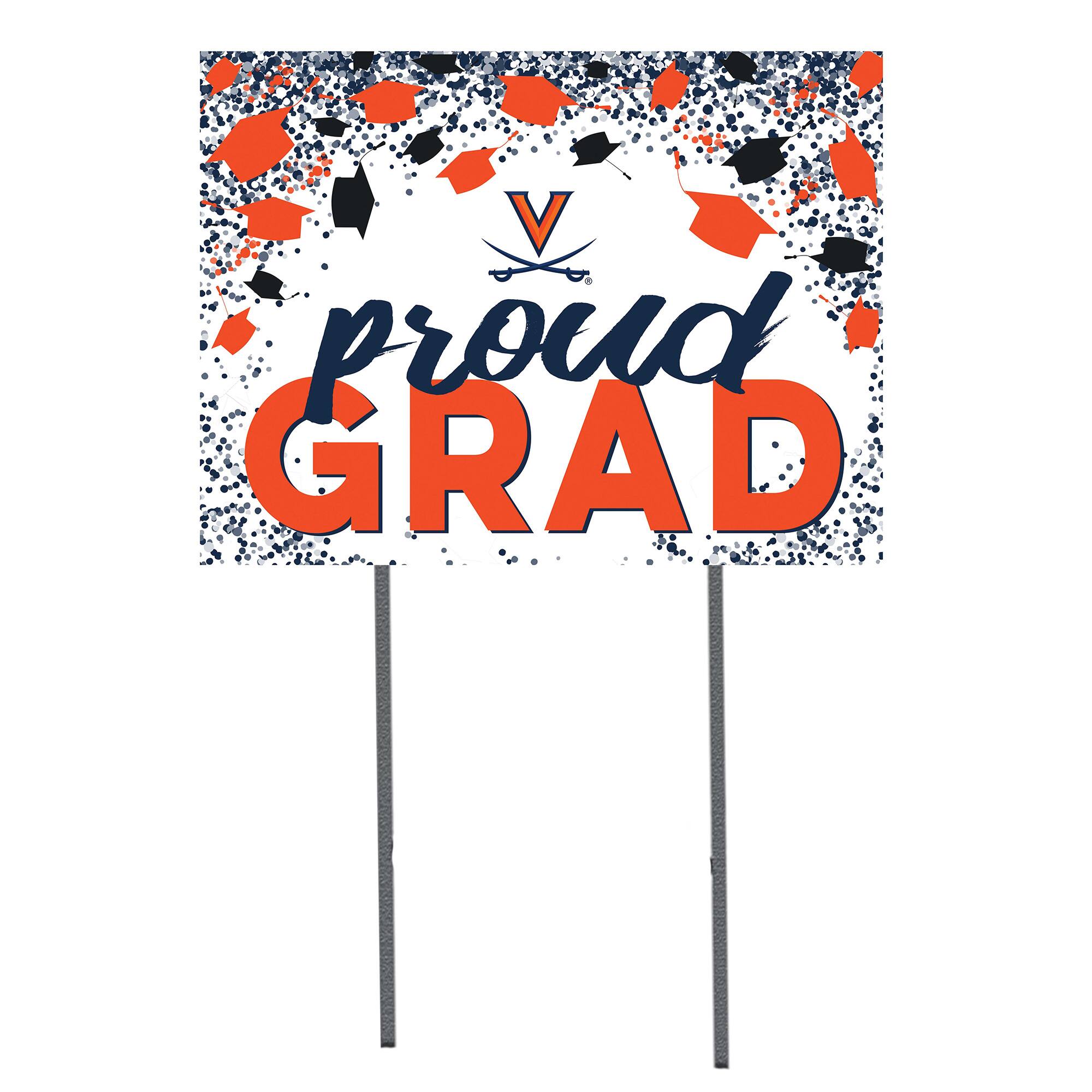 Virginia Cavaliers 18'' x 24'' Grad Yard Sign