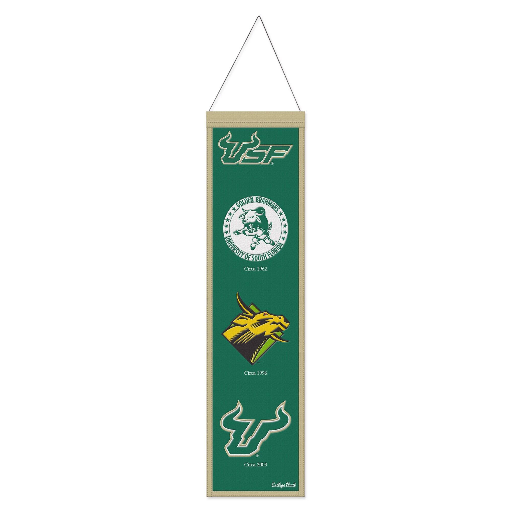WinCraft - South Florida Bulls 8" x 32" Wool Evolution Banner - Multicolor