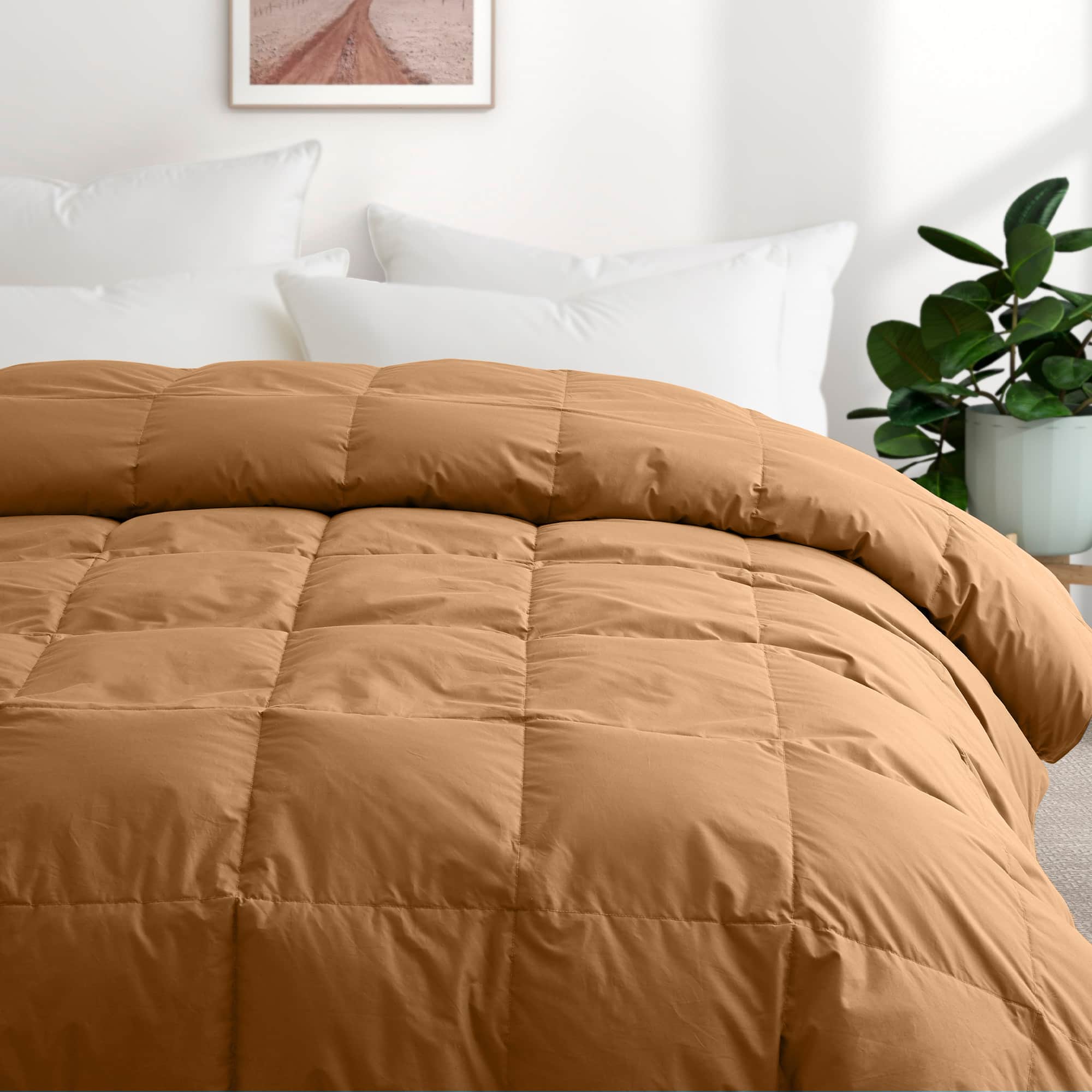 Puredown Luxurious 300TC 100% Organic Cotton Down Feather