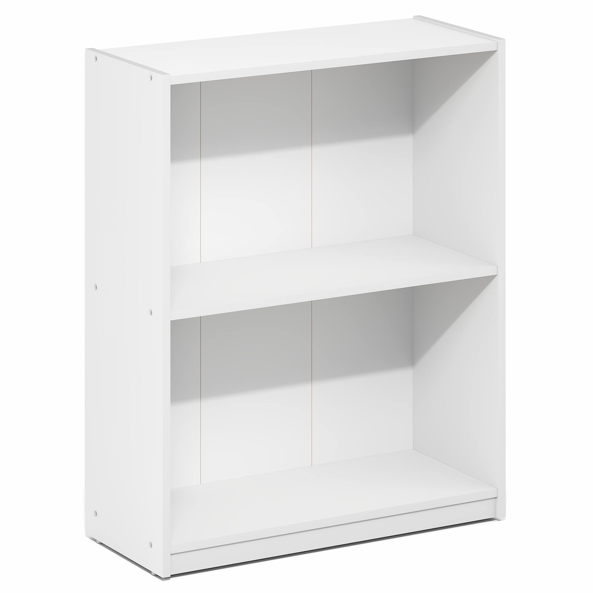 Alt View 5. Furinno - GRUEN Book Shelf, 2-Tier Small Bookshelf, Bookcase with Open Shelf, 8.3 x 21.8 x 27 - White.