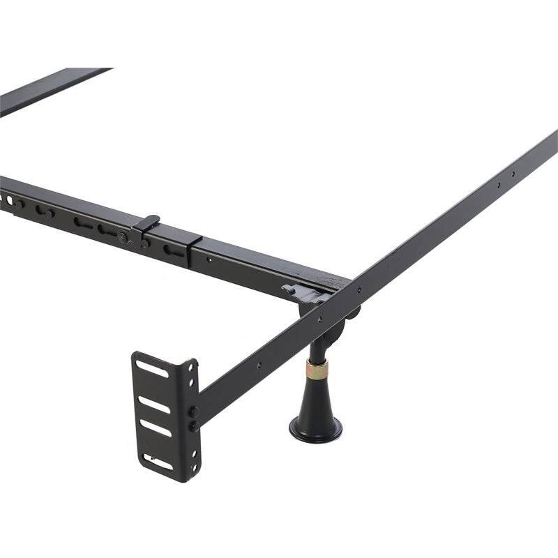 Alt View 1. Hivvago - Hivvago California King Heavy Duty Metal Bed Frame with Headboard Footboard Brackets - Black.
