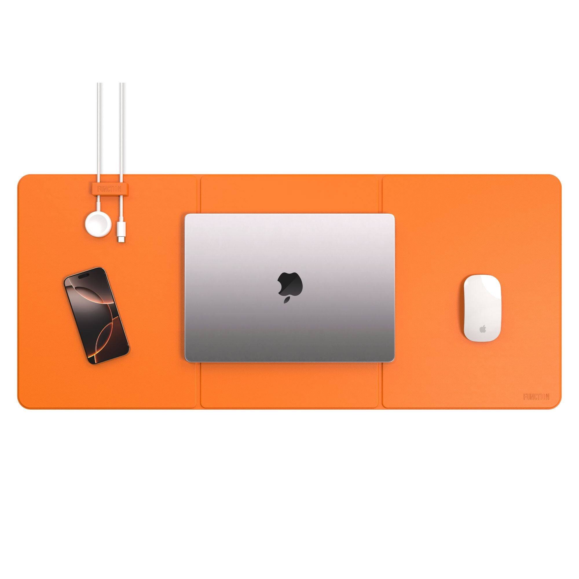 Front. Function 101 - WorkPad  with Cable Manager  - Orange - Orange.