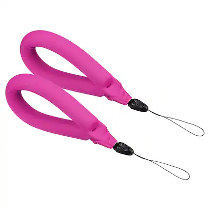 Front. Unique Bargains - Floating Wrist Strap, 2pcs Neoprene Waterproof Lightweight 250g Buoyancy Wristband for Underwater Camera Swimming - Rose Red.