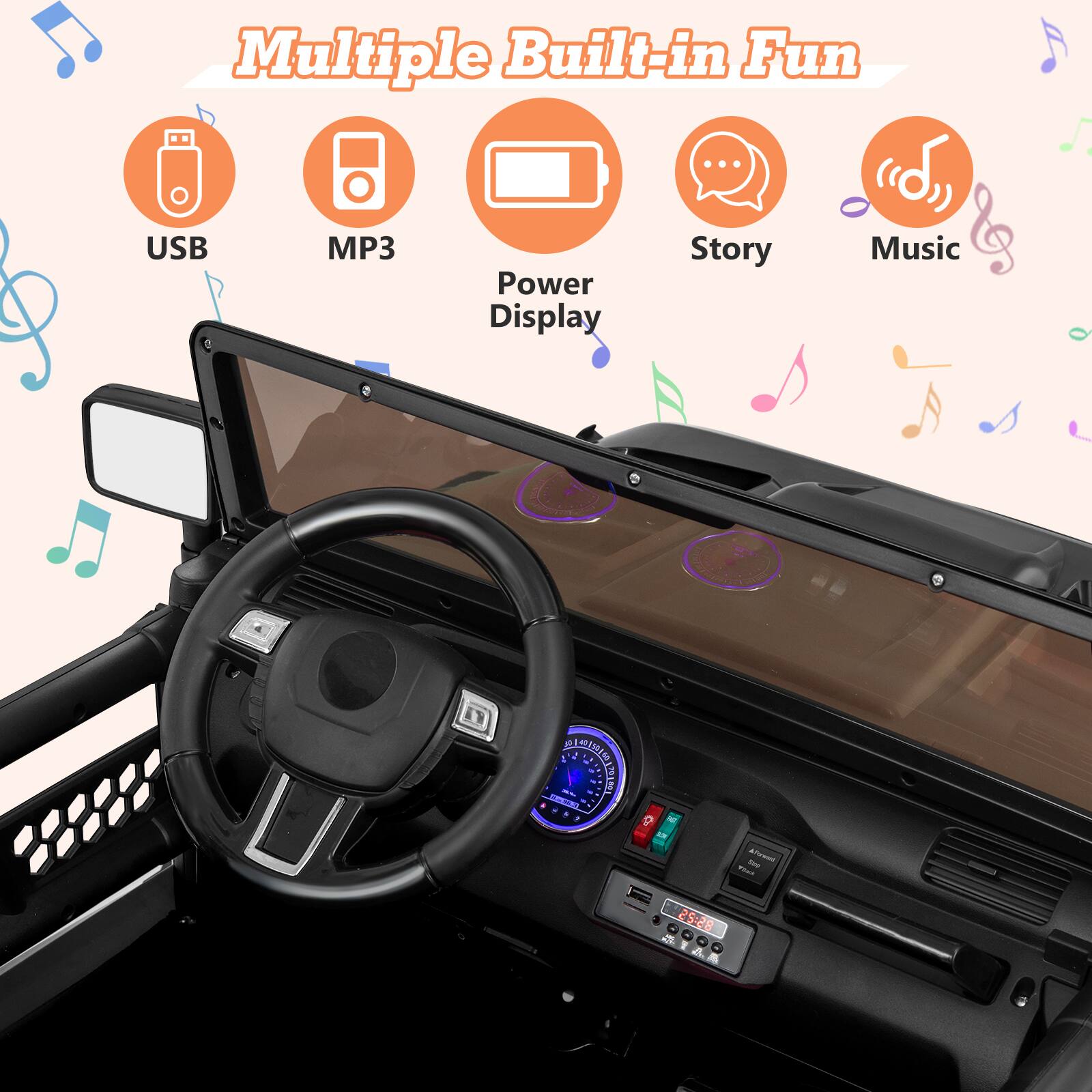 Multiple Built-in Fun

USB MP3 Power Display Story Music

ASIELUIA 9

25:28 AlcR - I