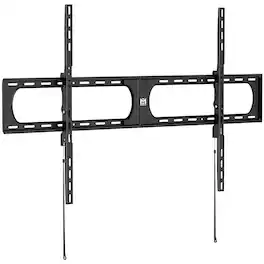 Mount-It! - Heavy-Duty XL Tilt TV Wall Mount for 37-140 Inch TVs, Low Profile, 275 lb Capacity - Black