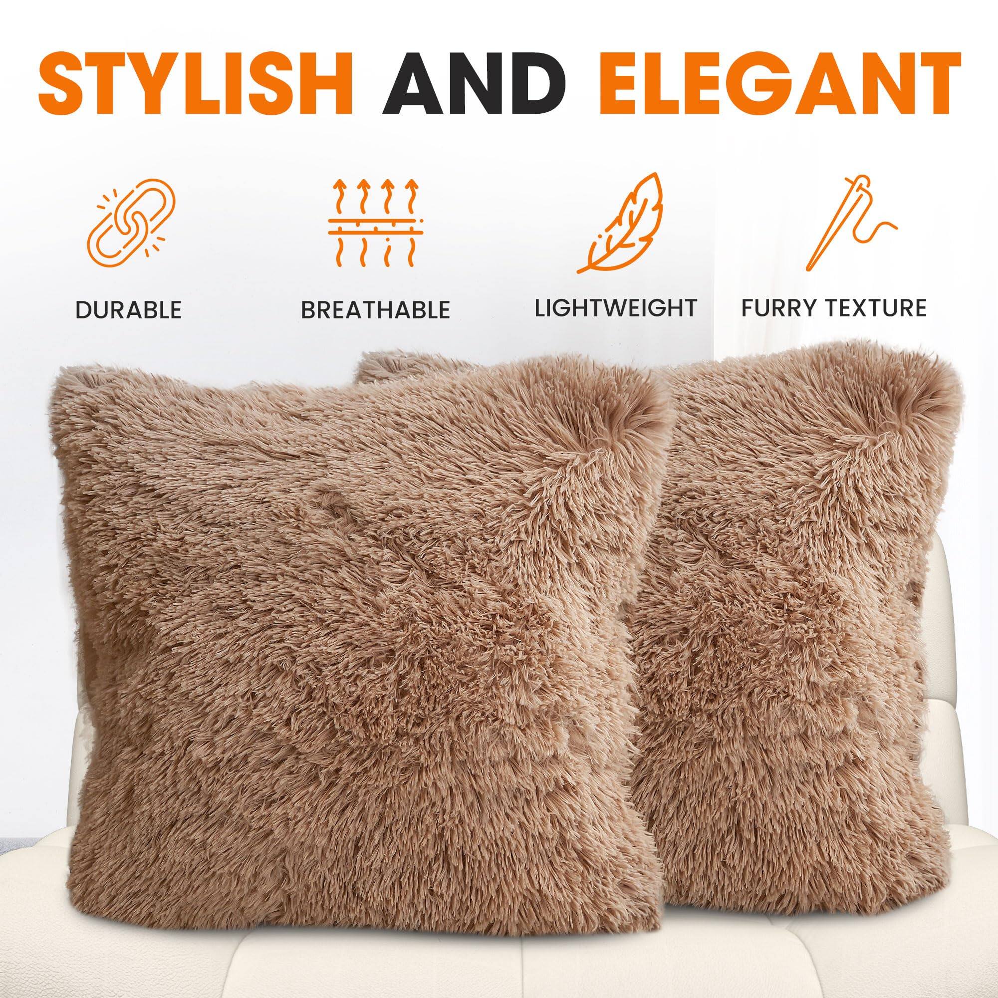 STYLISH AND ELEGANT  
DURABLE  
BREATHABLE  
LIGHTWEIGHT  
FURRY TEXTURE