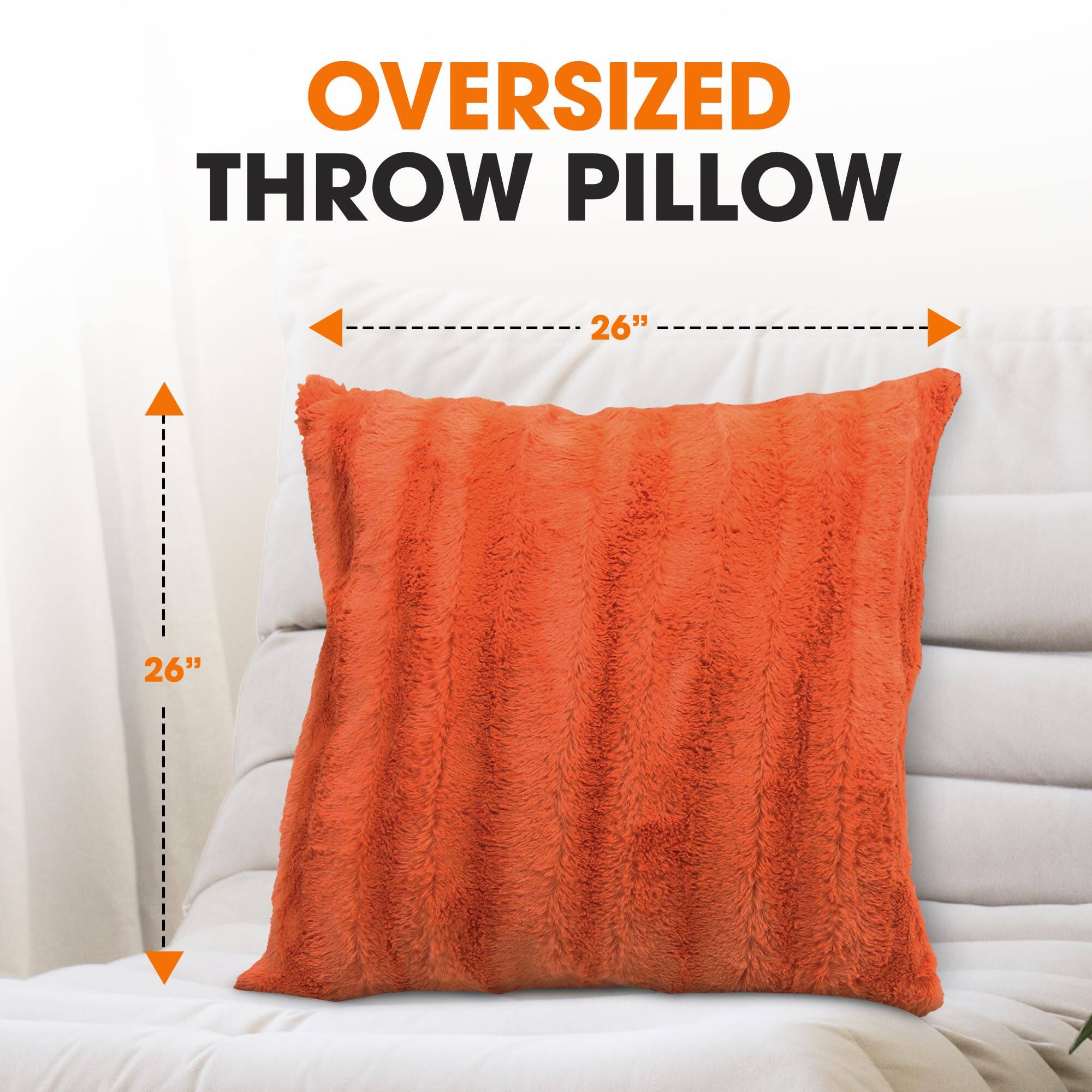 Oversized Throw Pillow  
26" x 26"