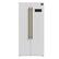 Front. Forno Appliances - Salerno 15.6 Cu. Ft. Freestanding Counter-Depth Side-by-Side Refrigerator with Customizable Handles in Antique Brass - White.