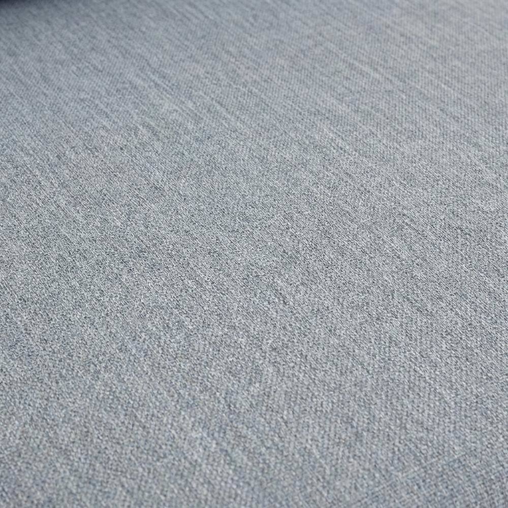 Alt View 1. Outdoor Escape - Teak Outdoor Left-Facing Sofa With Cushions And Armrests - Gray.