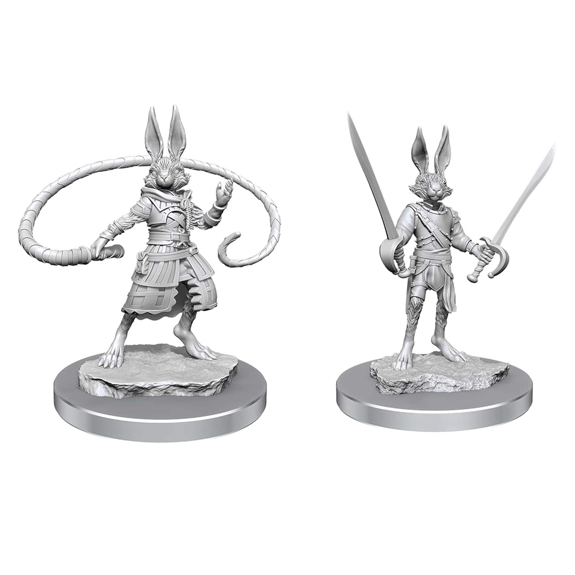 NECA - D&D Nolzurs Marvelous Unpainted Miniatures | Harengon Rogues - Gray price history on PriceWatchPro