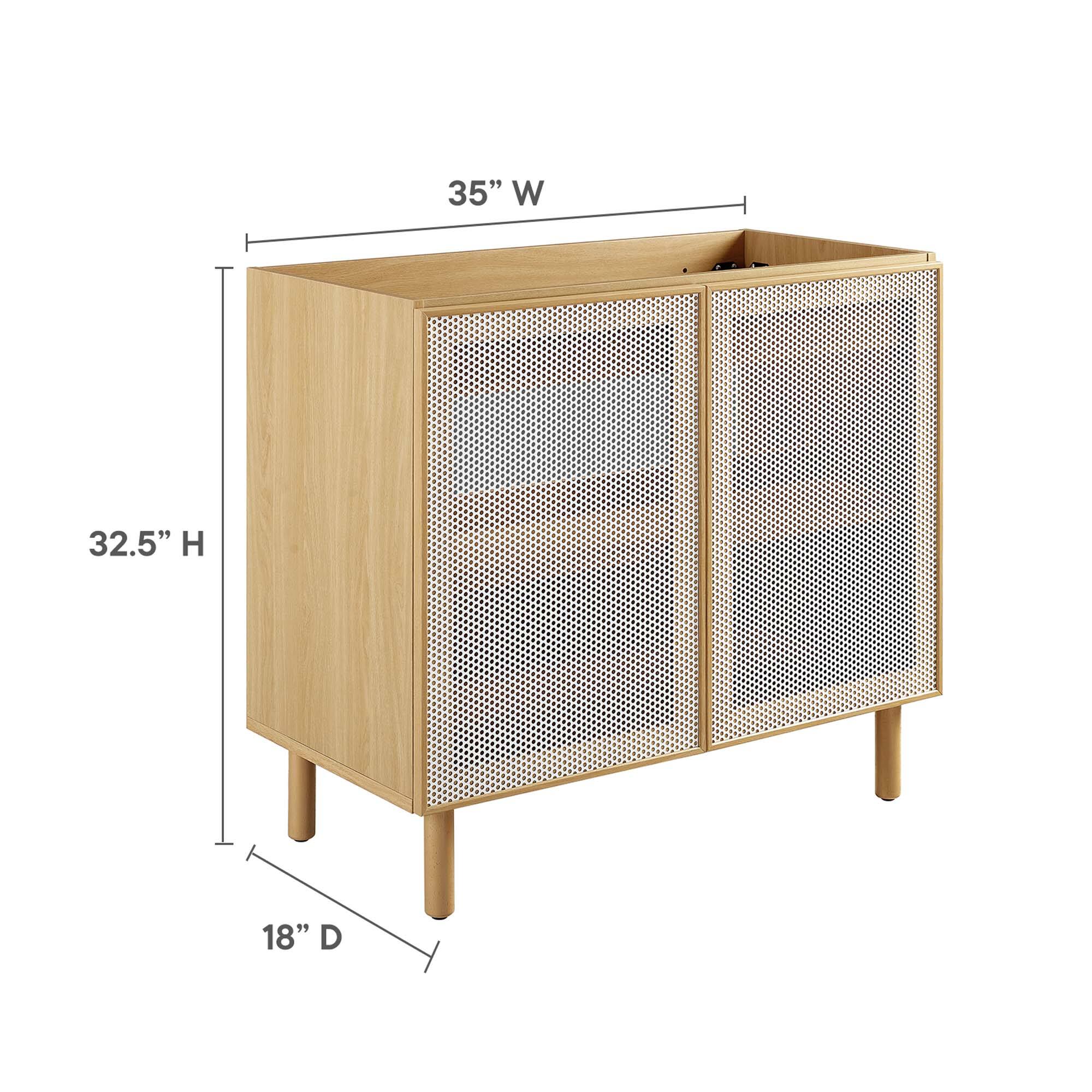35" W x 32.5" H x 18" D