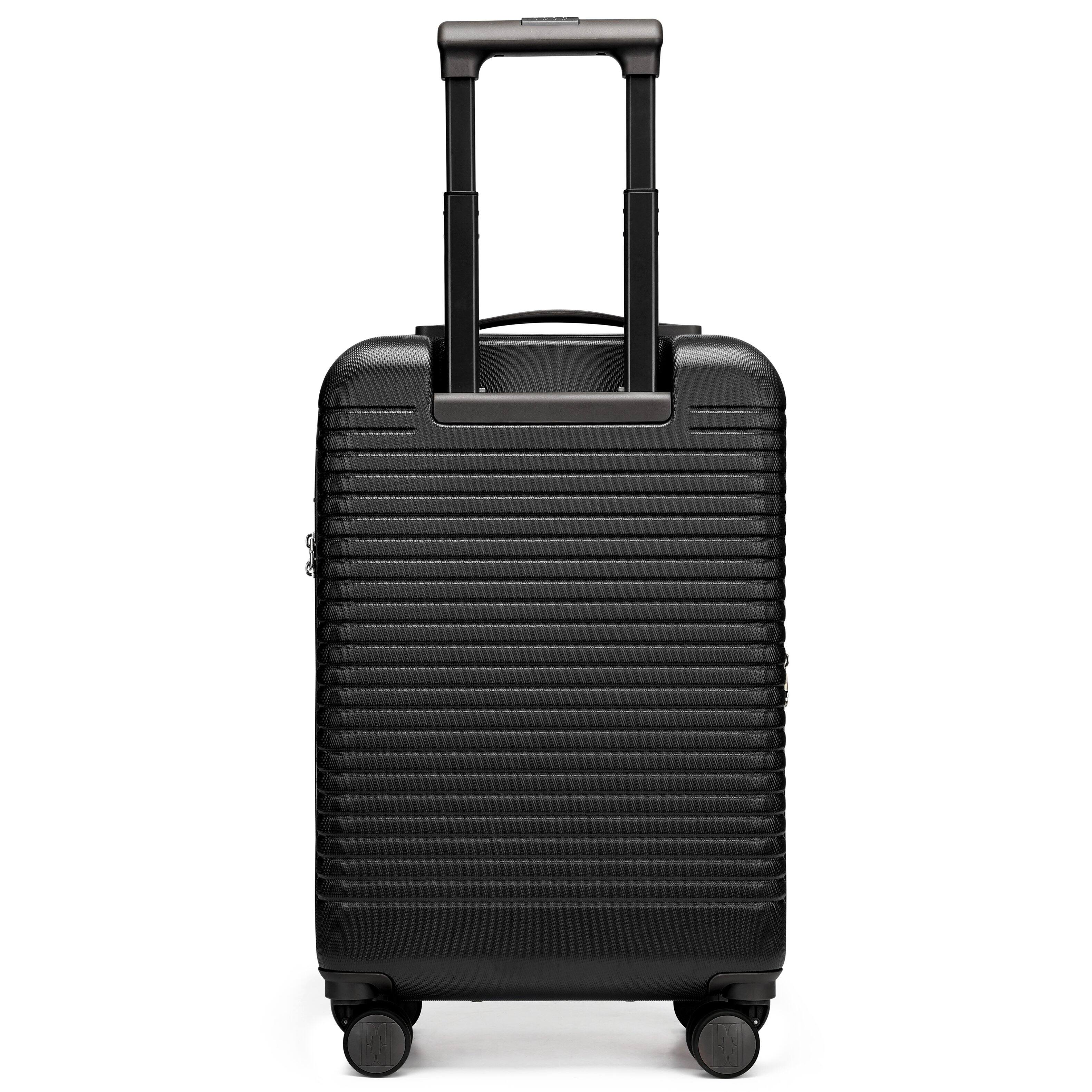 Alt View 5. Elle - Escape Expandable Carry-on Suitcase with Front Laptop Pocket | Black - Black.