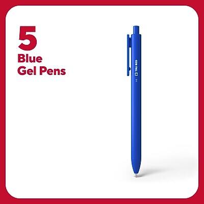 5 Blue Gel Pens