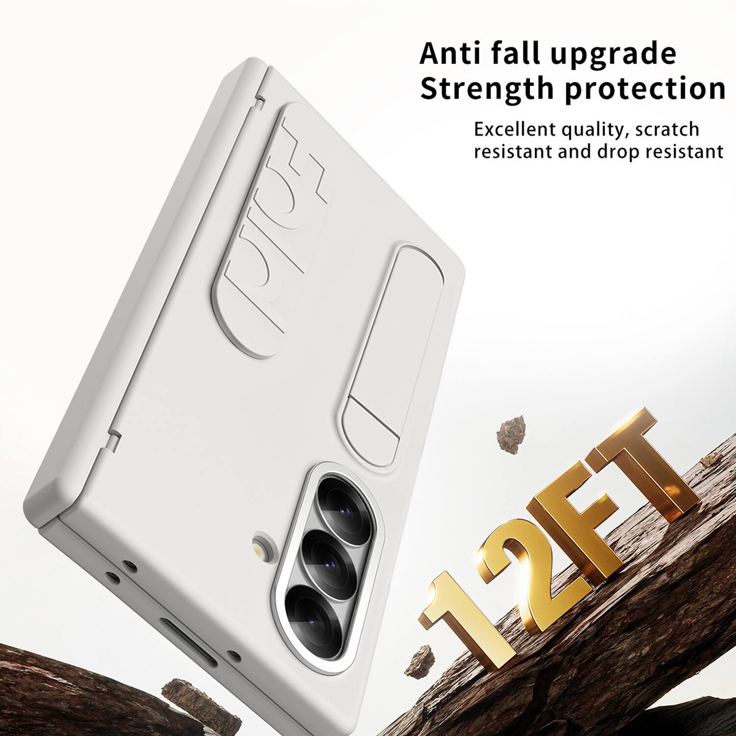 Anti fall upgrade  
Strength protection  
Excellent quality, scratch resistant and drop resistant  
Fold 12FT