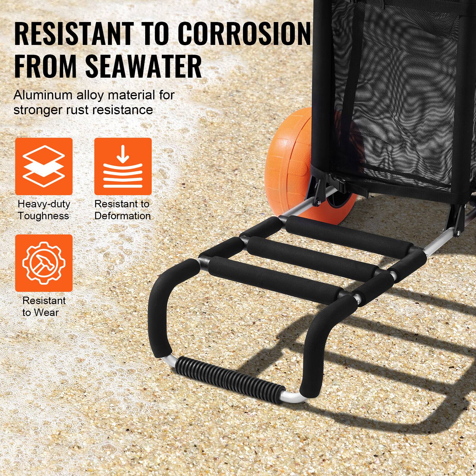 RESISTANT TO CORROSION FROM SEAWATER
Aluminum alloy material for stronger rust resistance
Heavy-duty
Resistant to Deformation
Resistant to Wear