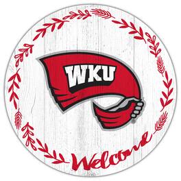 Fan Creations - Western Kentucky Hilltoppers 12" Welcome Circle Sign - Multicolor