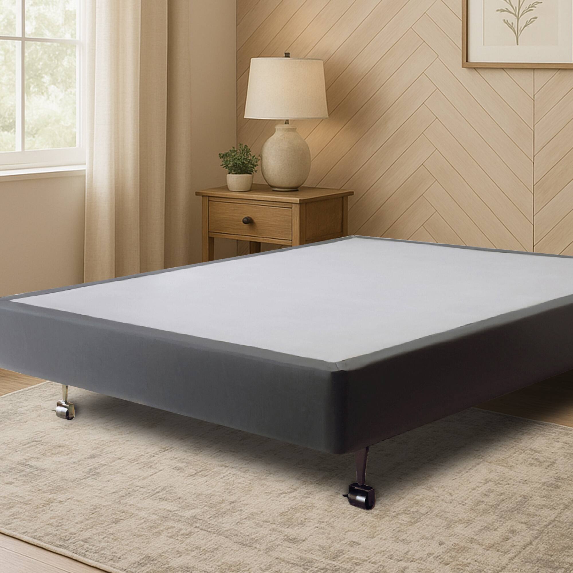 Alt View 7. Hercules - Hercules 8 in. High Profile Foundation Mattress Box Spring Replacement, Cali King - Grey.