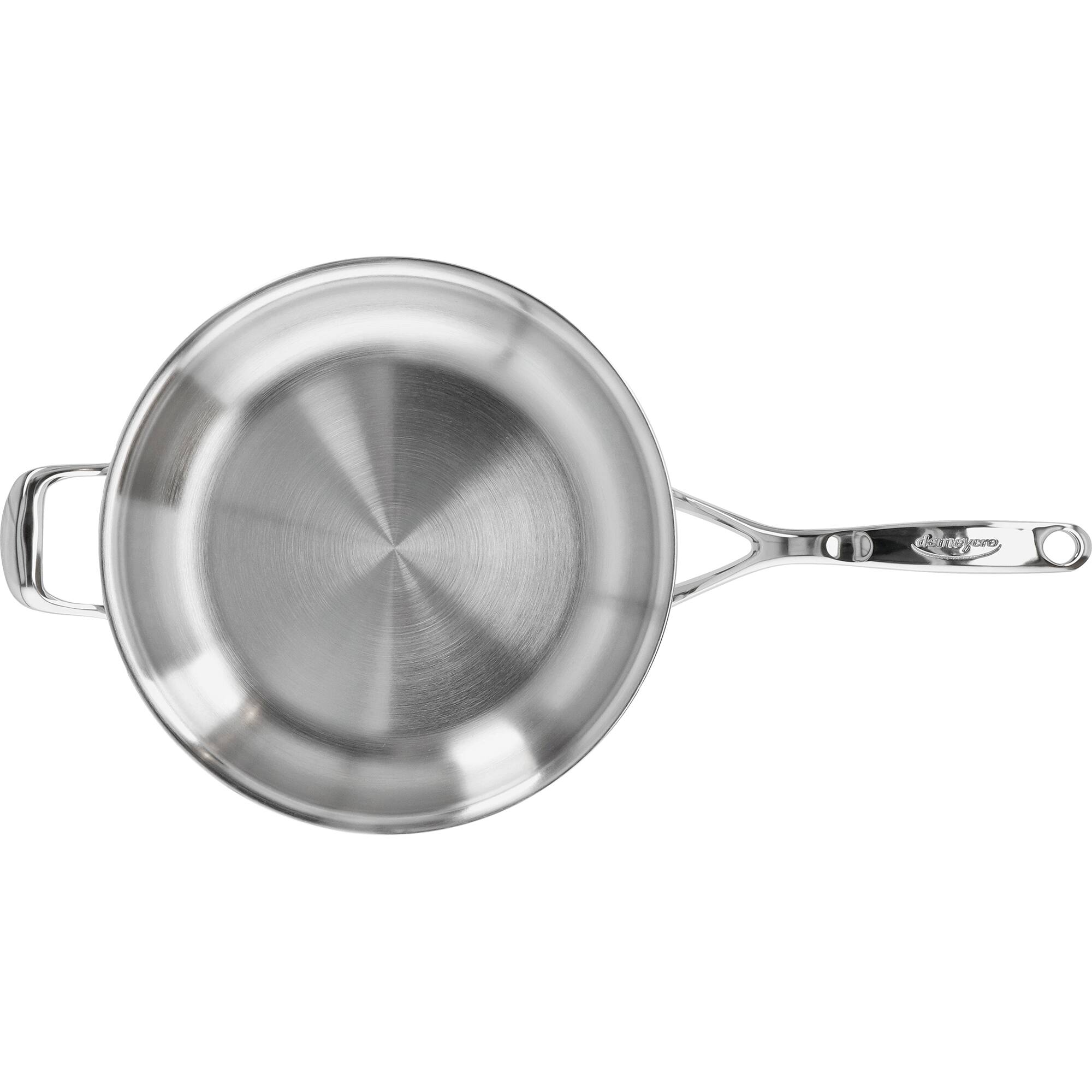 Alt View 5. Demeyere - Demeyere Atlantis Proline 7 11-inch Stainless Steel Fry Pan with Helper Handle - Stainless Steel.