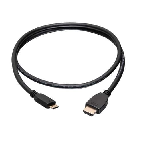 C2G - 757120506201 50620 10-feet (3m) 4K HDMI to HDMI Mini Cable with Ethernet - High Speed - 1 x HDMI Male - 1 x HDMI - Black
