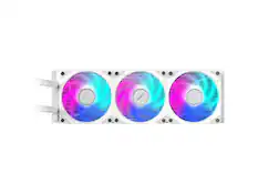 Front. GIGABYTE - AORUS WATERFORCE II 360 ICE, 360mm Radiator, 3x120mm ARGB Fans, LGA1700/1851/AM5 - ARGB.