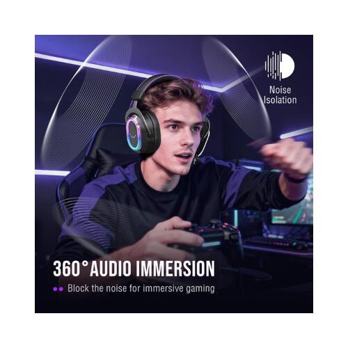 FIFINE AmpliGame H13BP Wired USB Gaming Headset with 7.1 Surround