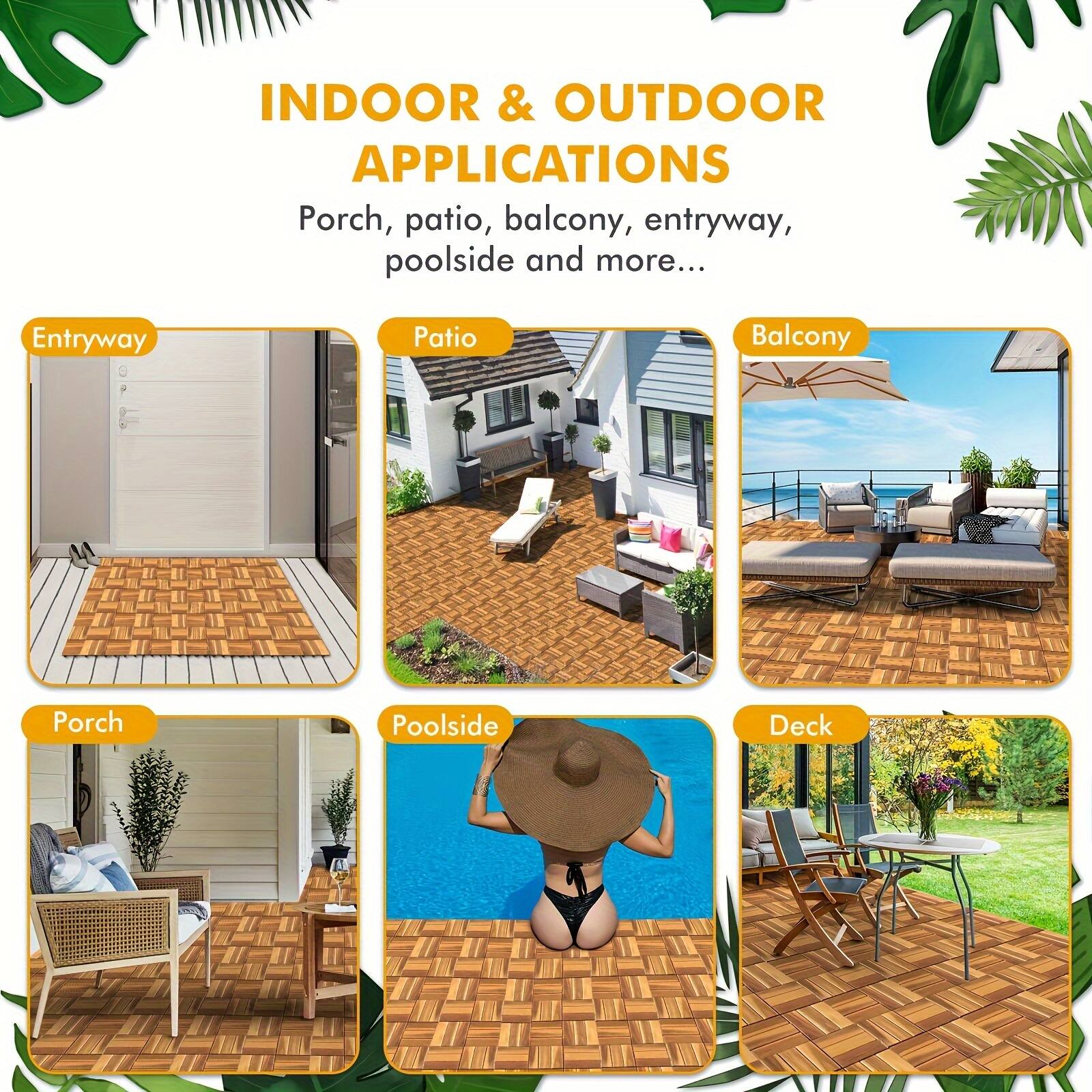 INDOOR & OUTDOOR APPLICATIONS

Porch, patio, balcony, entryway, poolside and more...

Entryway
Patio
Balcony
Porch
Poolside
Deck