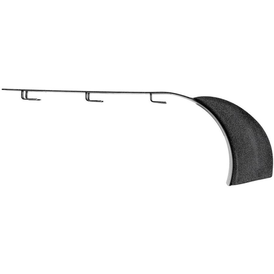 Alt View 4. Tripp Lite - Eaton Tripp Lite Series Cable Exit Clip/Dropout Waterfall for Wire Mesh Cable Trays, 45 mm Wide - Cable Trumpet Spillout - Black Powder Coat.