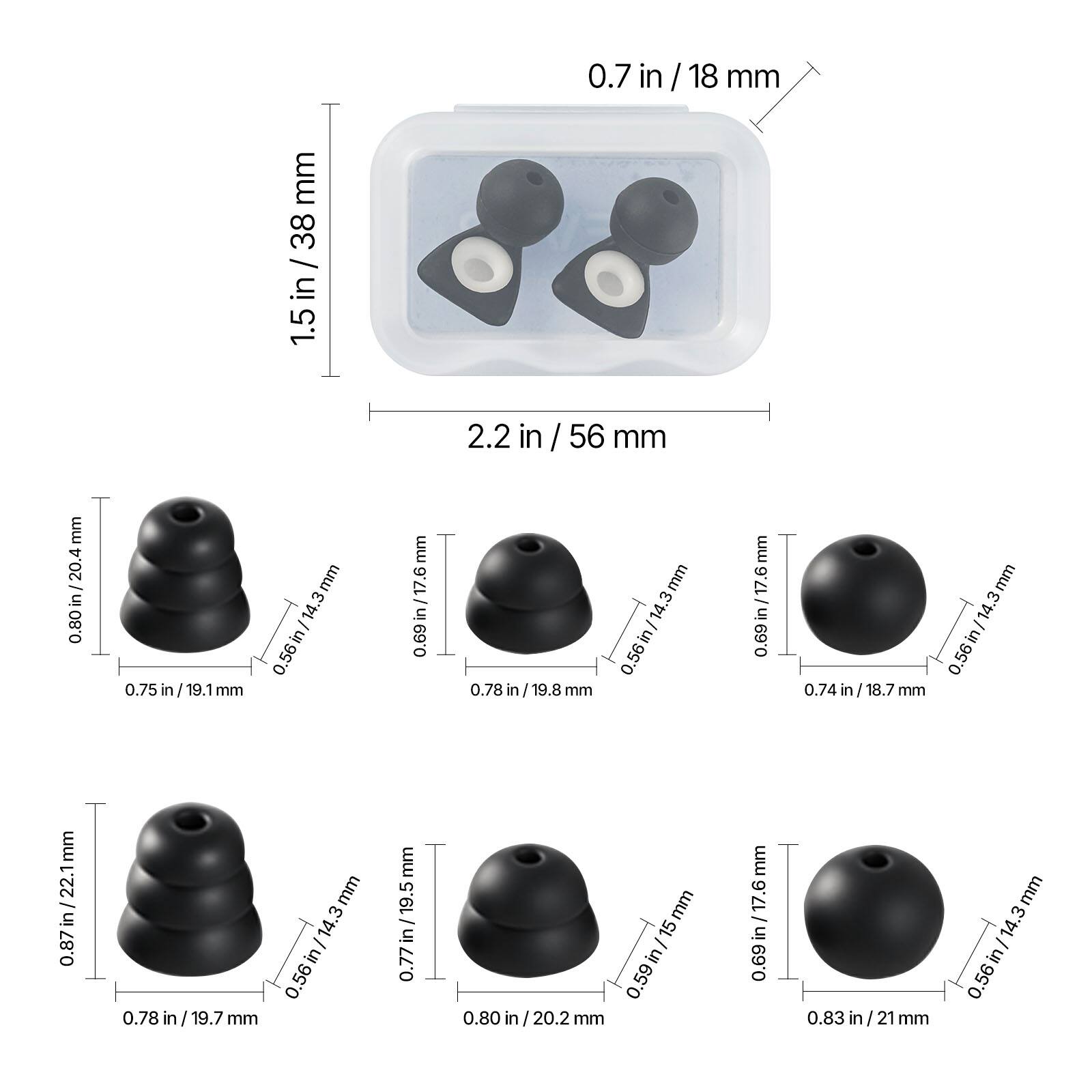 - 0.7 in / 18 mm
- 1.5 in / 38 mm
- 2.2 in / 56 mm

- 0.80 in / 20.4 mm
- 0.75 in / 19.1 mm
- 0.56 in / 14.3 mm
- 0.69 in / 17.6 mm
- 0.78 in / 19.8 mm
- 0.74 in / 18.8 mm
- 0.78 in / 19.7 mm
- 0.80 in / 20.2 mm
- 0.83 in / 21 mm

- 0.87 in / 22.1 mm
- 0.77 in / 19.5 mm
- 0.69 in / 17.6 mm
- 0.59 in / 15 mm
- 0.69 in / 17.6 mm
- 0.56 in / 14.3 mm
- 0.56 in / 14.3 mm
- 0.56 in / 14.3 mm
- 0.56 in / 14.3 mm
- 0.56 in / 14.3 mm
- 0.56 in / 14.3 mm
- 0.56 in / 14.3 mm
- 0.56 in / 14.3 mm
- 0.56 in / 14.3 mm
- 0.56 in / 14.3 mm
- 0.56 in / 14.3 mm
- 0.56 in / 14.3 mm
- 0.56 in / 14.3 mm
- 0.56 in / 14.3 mm
- 0.56 in / 14.3 mm
- 0.56 in / 14.3 mm
- 0.56 in / 14.3 mm
- 0.56 in / 14.3 mm
